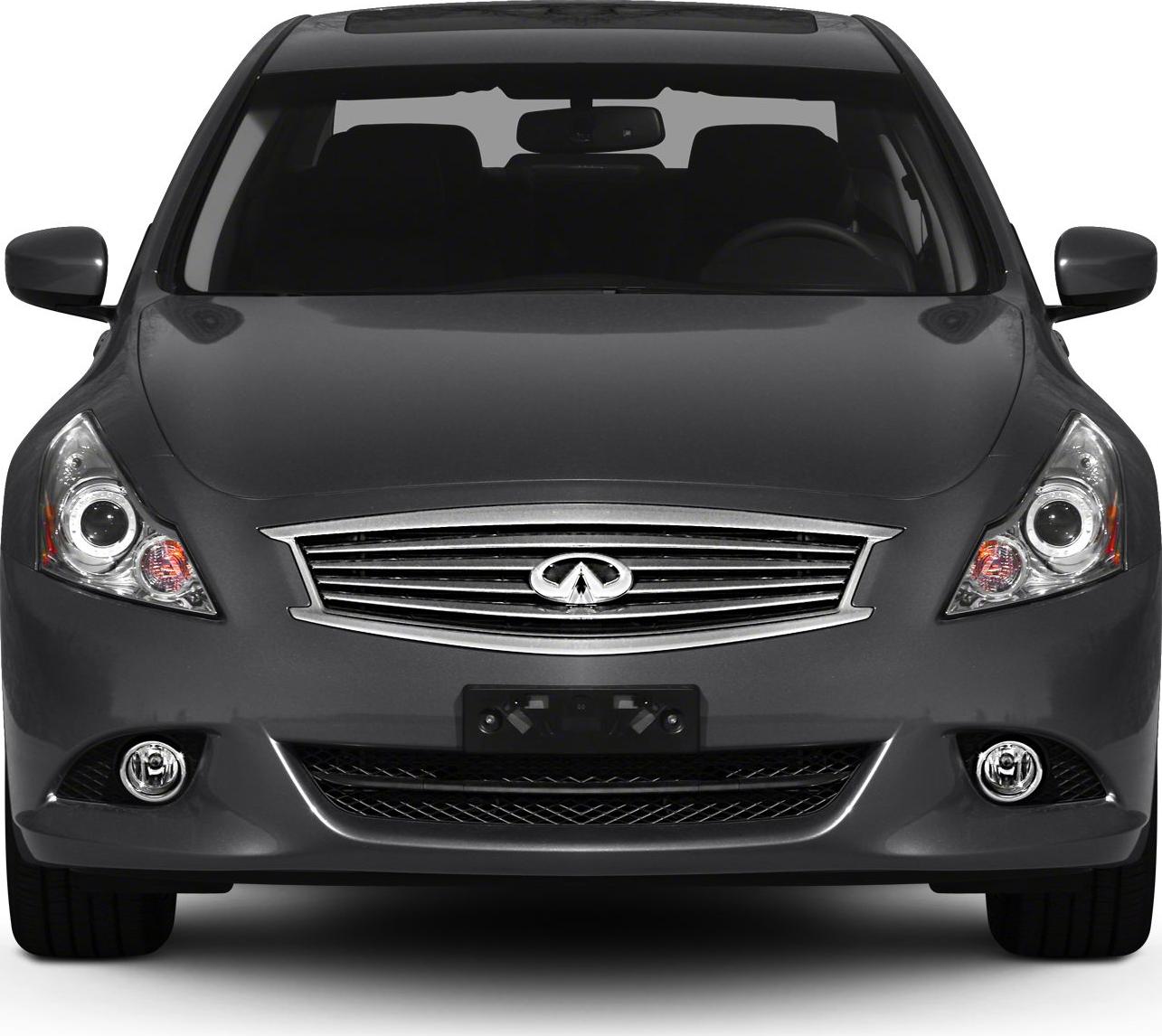 Front view with prominent grille and paired headlights