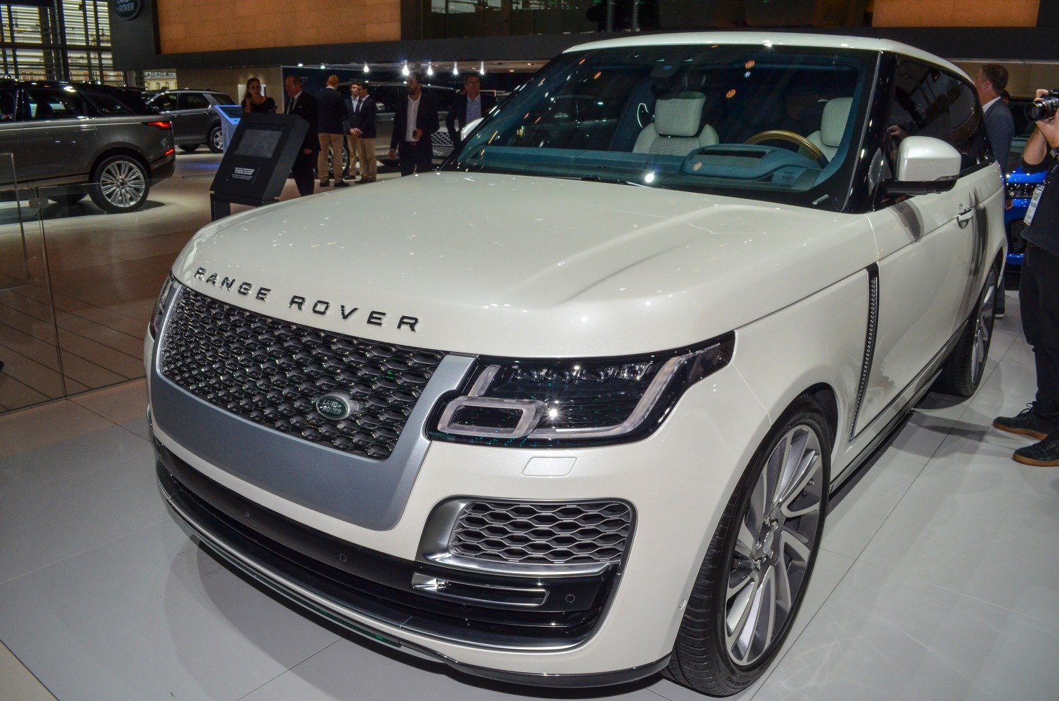 Front view with bold grille and modern headlight design