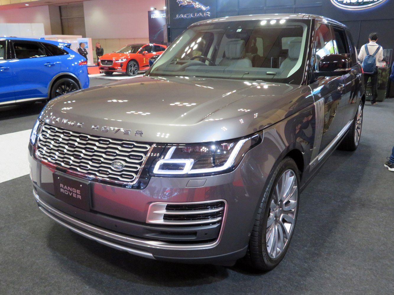 Luxury SUV with distinctive front grille and LED headlights
