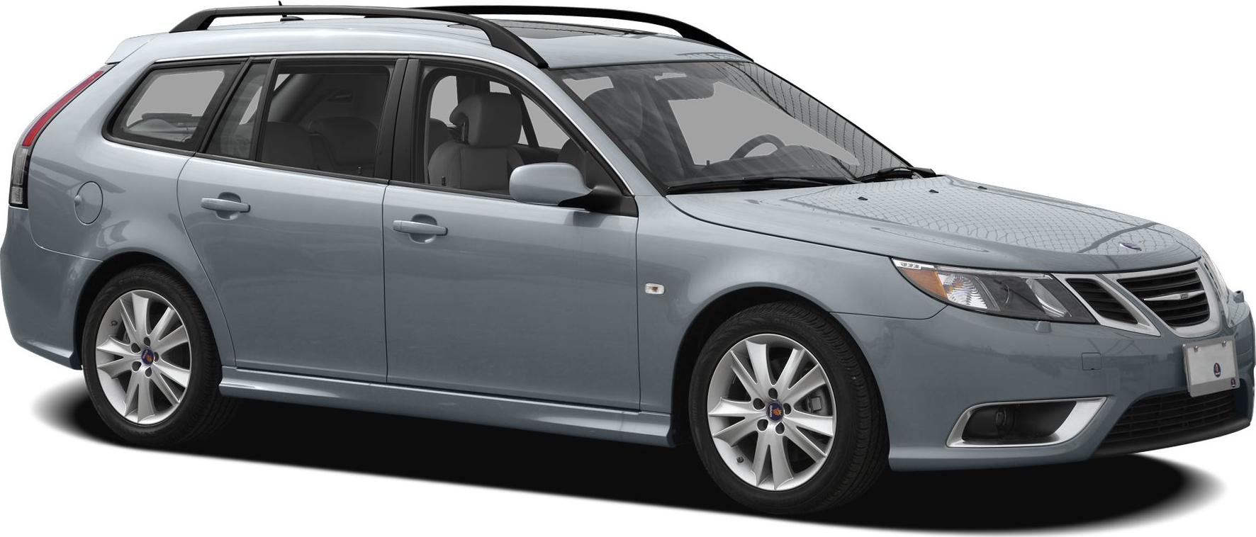 Side view of station wagon with roof rails and alloy wheels