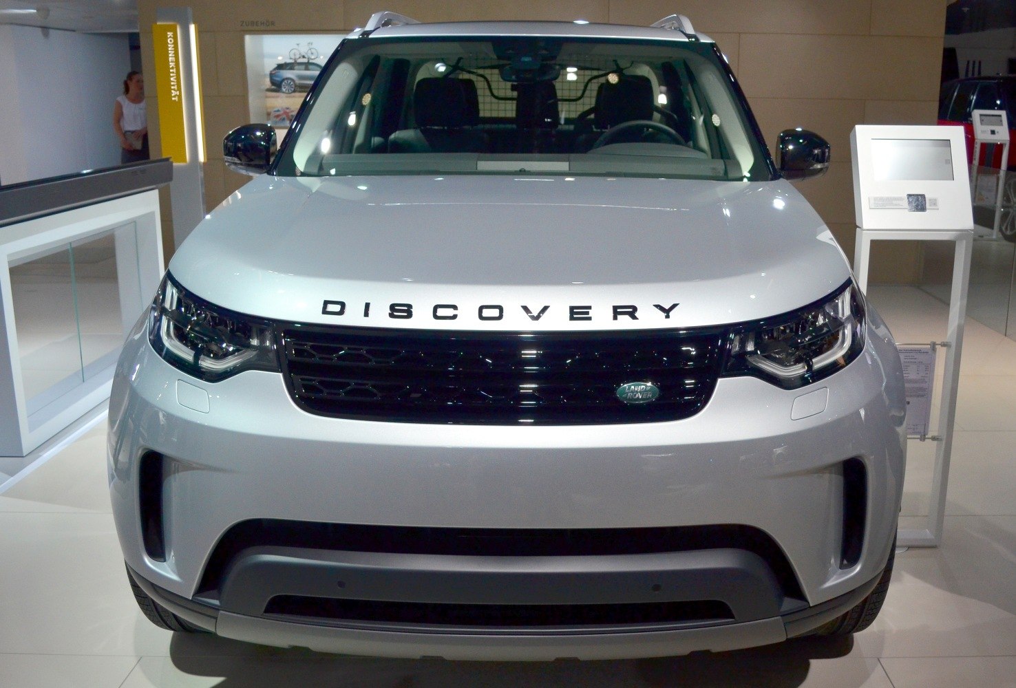 Luxury SUV front with LED headlights and black grille