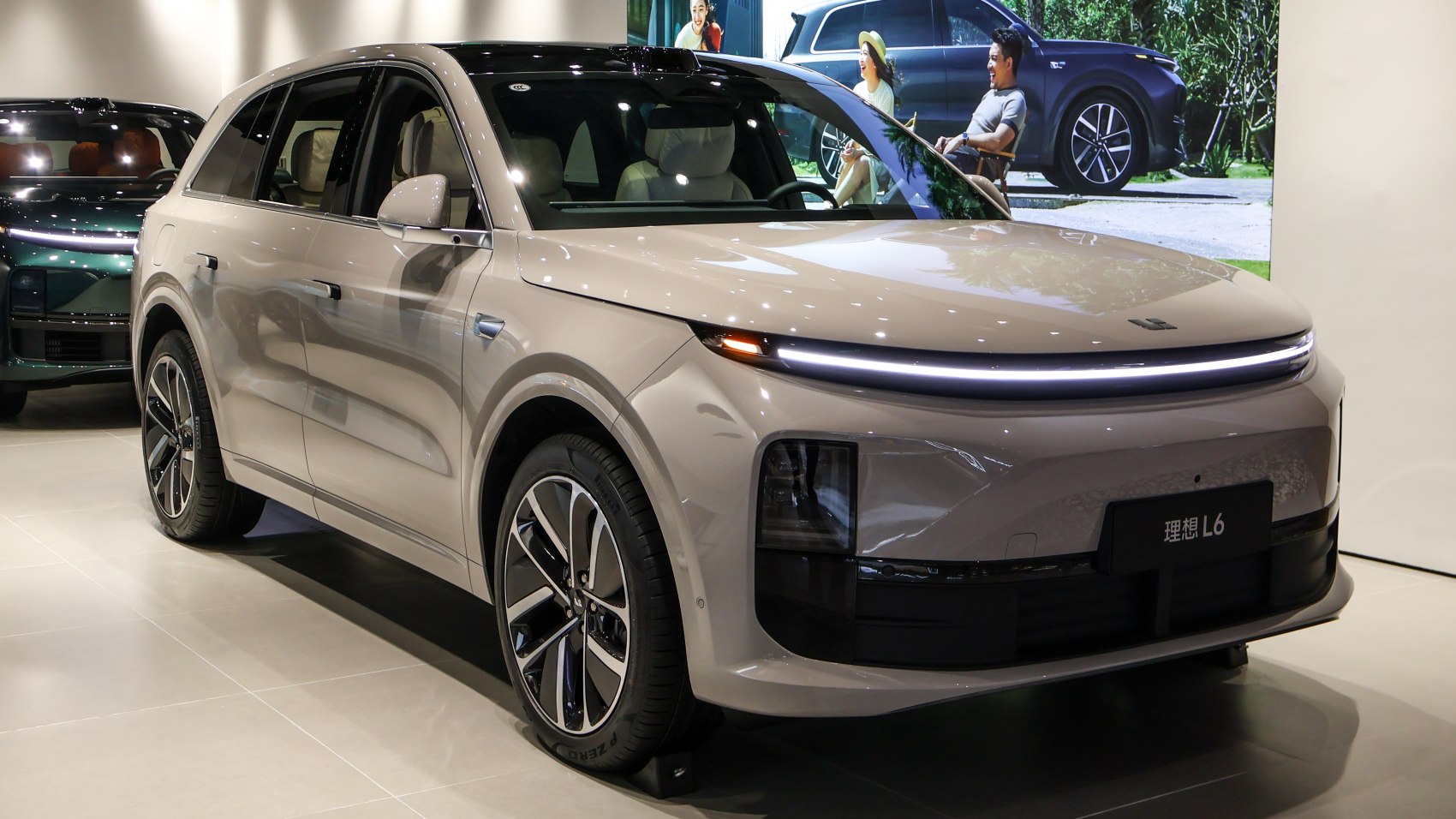Modern SUV with LED light bar and aerodynamic body design