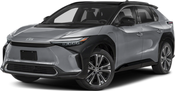 Front and side view of facelifted electric SUV with sleek design