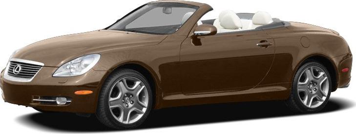 Brown convertible with white leather seats and sleek sporty roadster styling