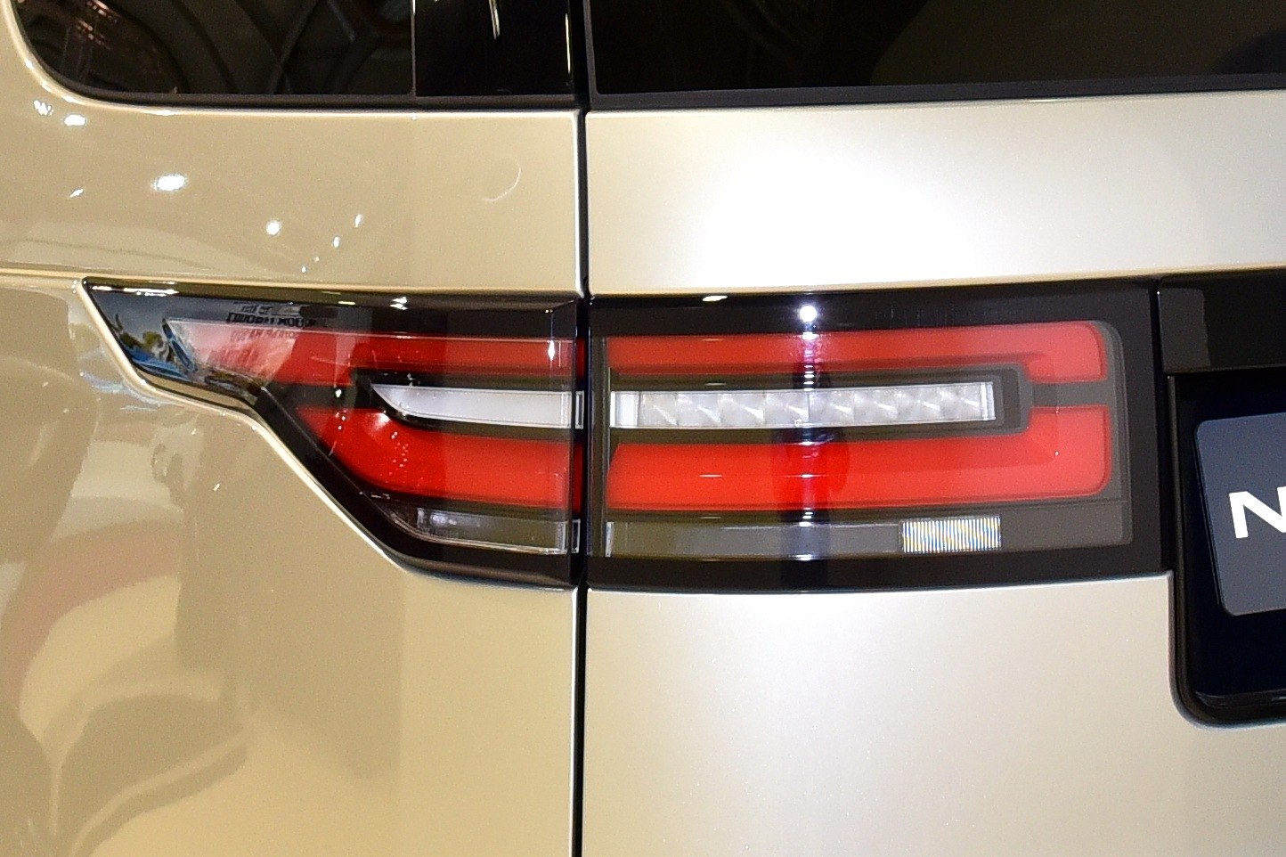 Close-up of rear LED tail light cluster with sleek modern design