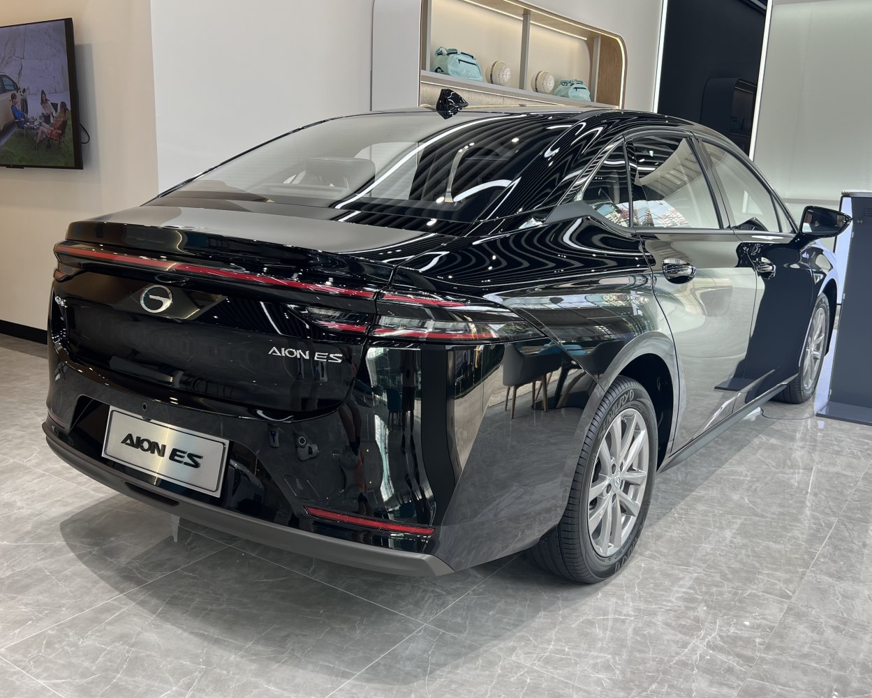 Sleek rear and side profile with modern taillights and aerodynamic styling