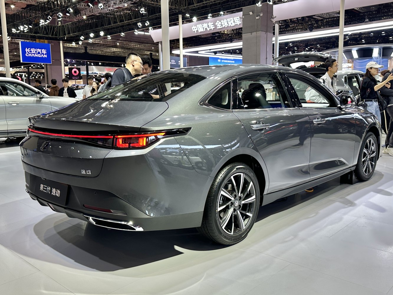 Sleek rear profile with distinctive LED tail lights and stylish alloy wheels