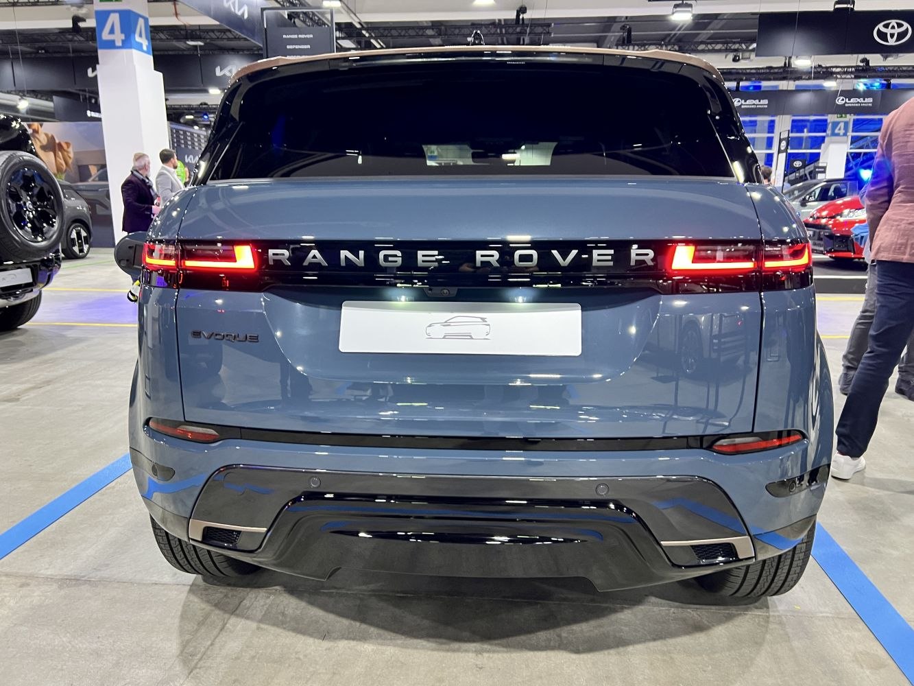 Rear view with modern tail lights and sleek bumper design