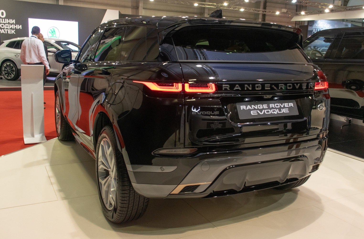 Rear view with sleek LED taillights and modern styling of a luxury compact SUV