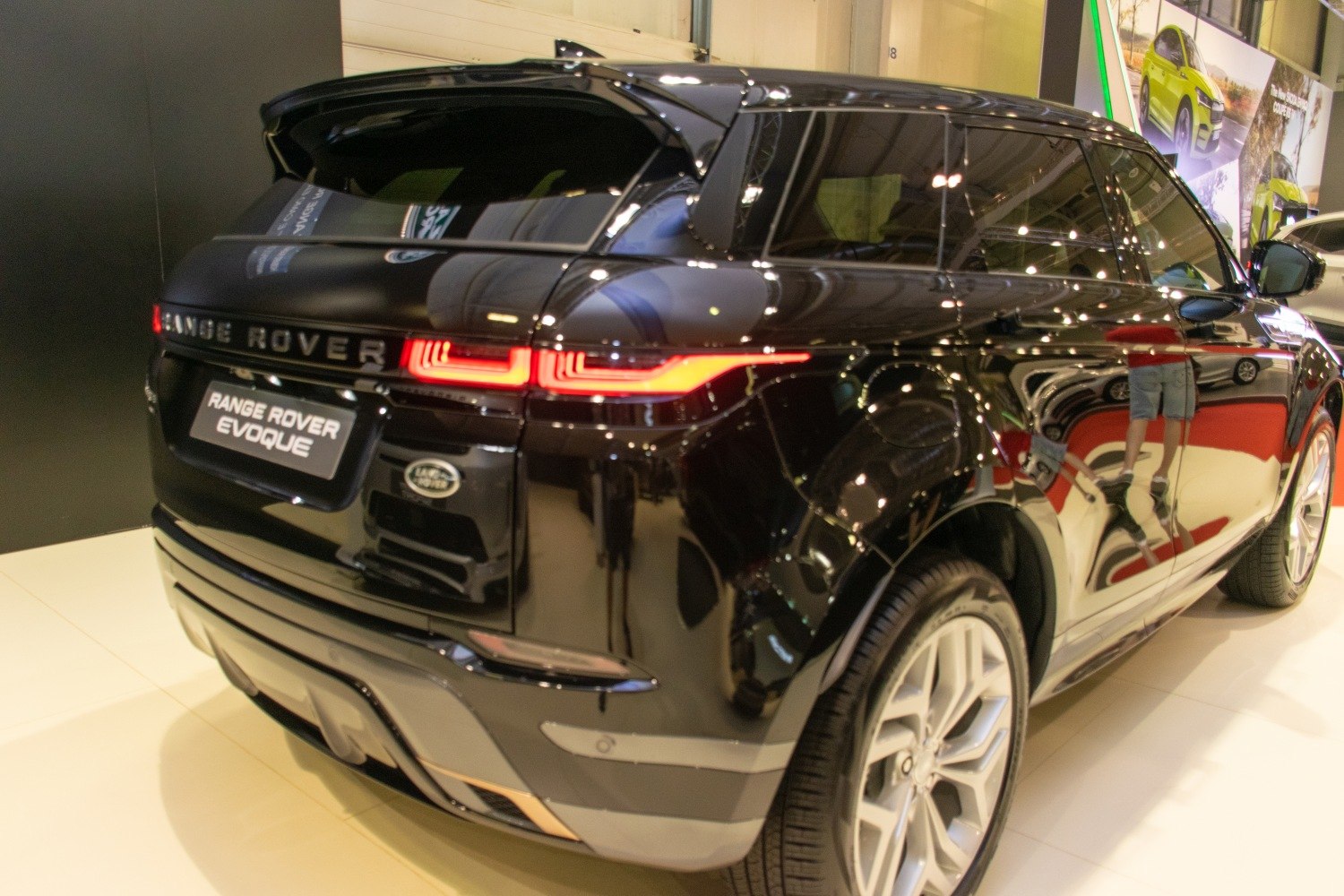 Sleek black SUV rear and distinctive LED tail lights