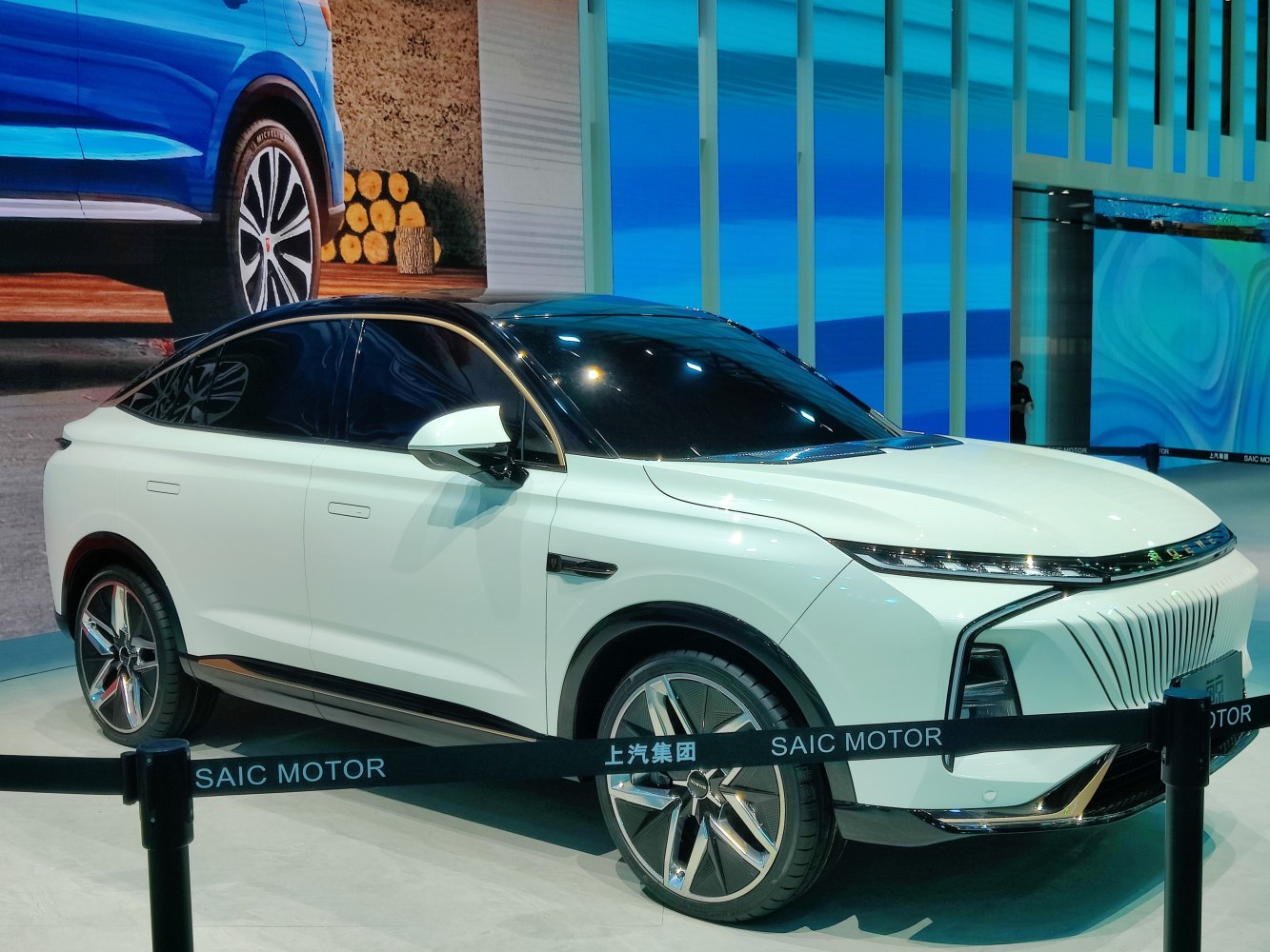 Sleek front and side of modern SUV with unique grille and alloy wheels