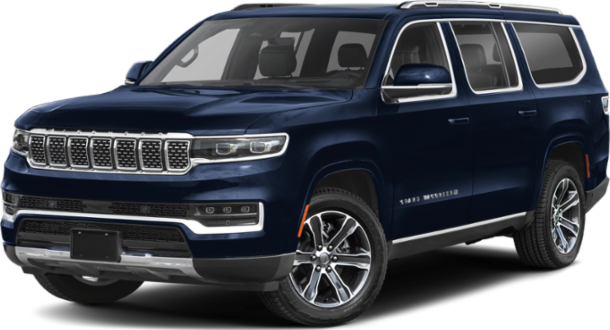 Front three-quarter view of a premium SUV with bold grille and sleek LED headlights