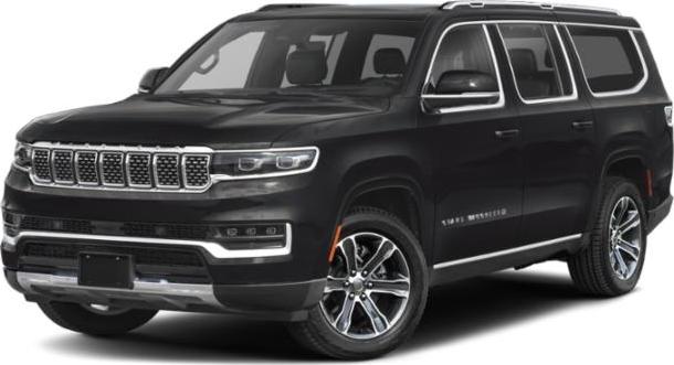 Large luxury SUV with seven-slot grille and LED headlights