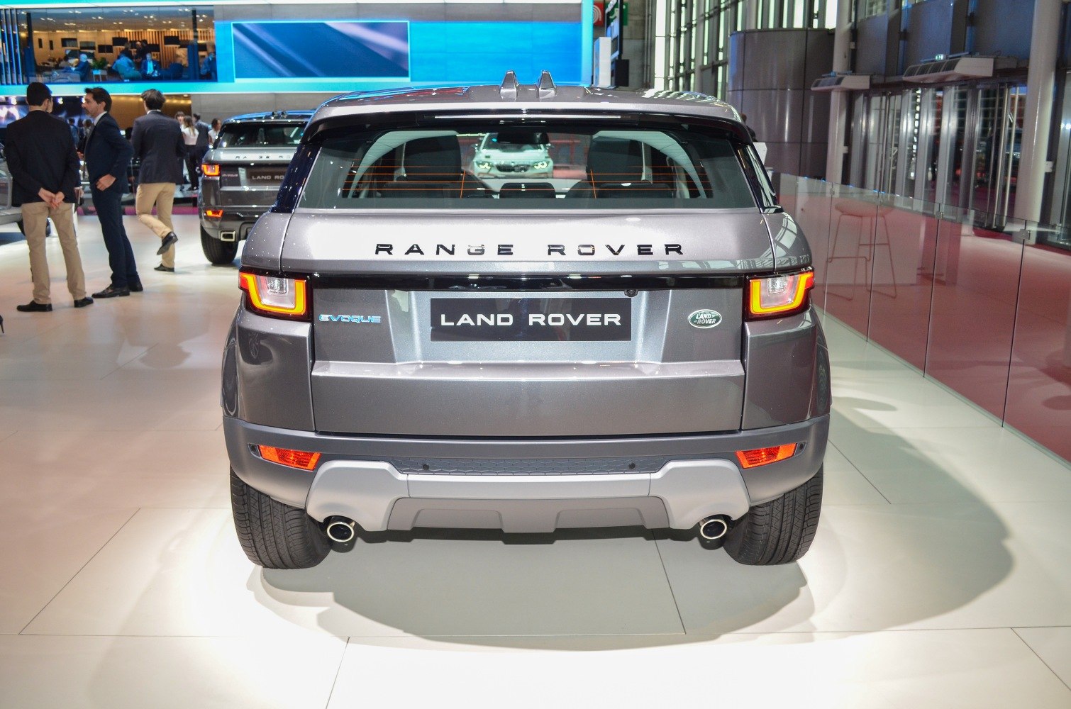 Rear view with LED tail lights and dual exhausts