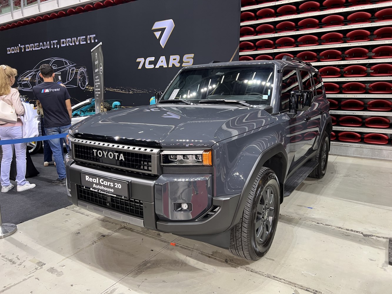 Bold front grille and LED headlights on a robust SUV