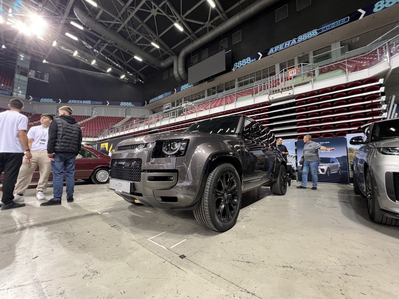 Modern SUV with black alloy wheels and distinctive LED headlights