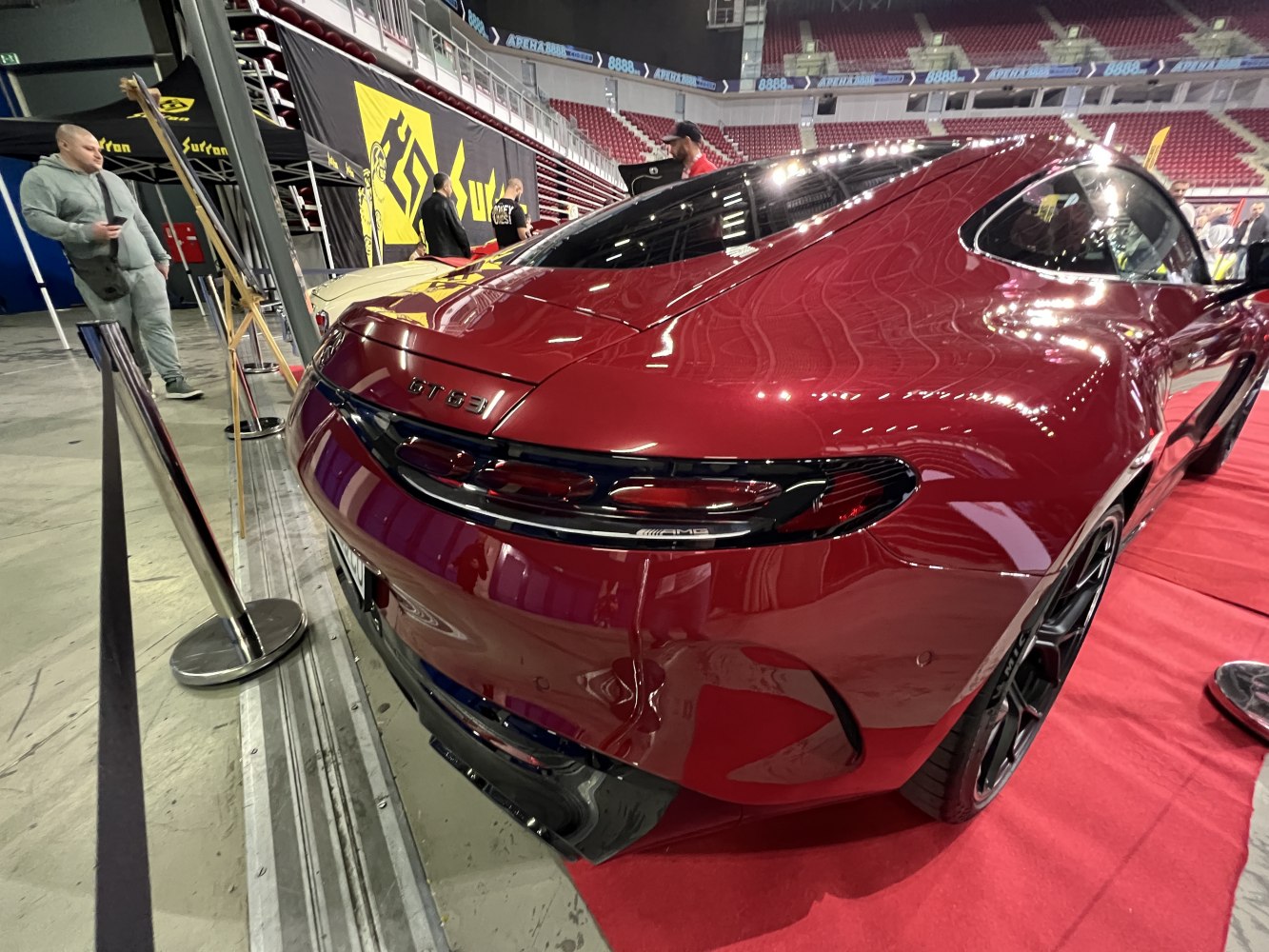 Sleek rear design with distinctive taillights and sporty curves