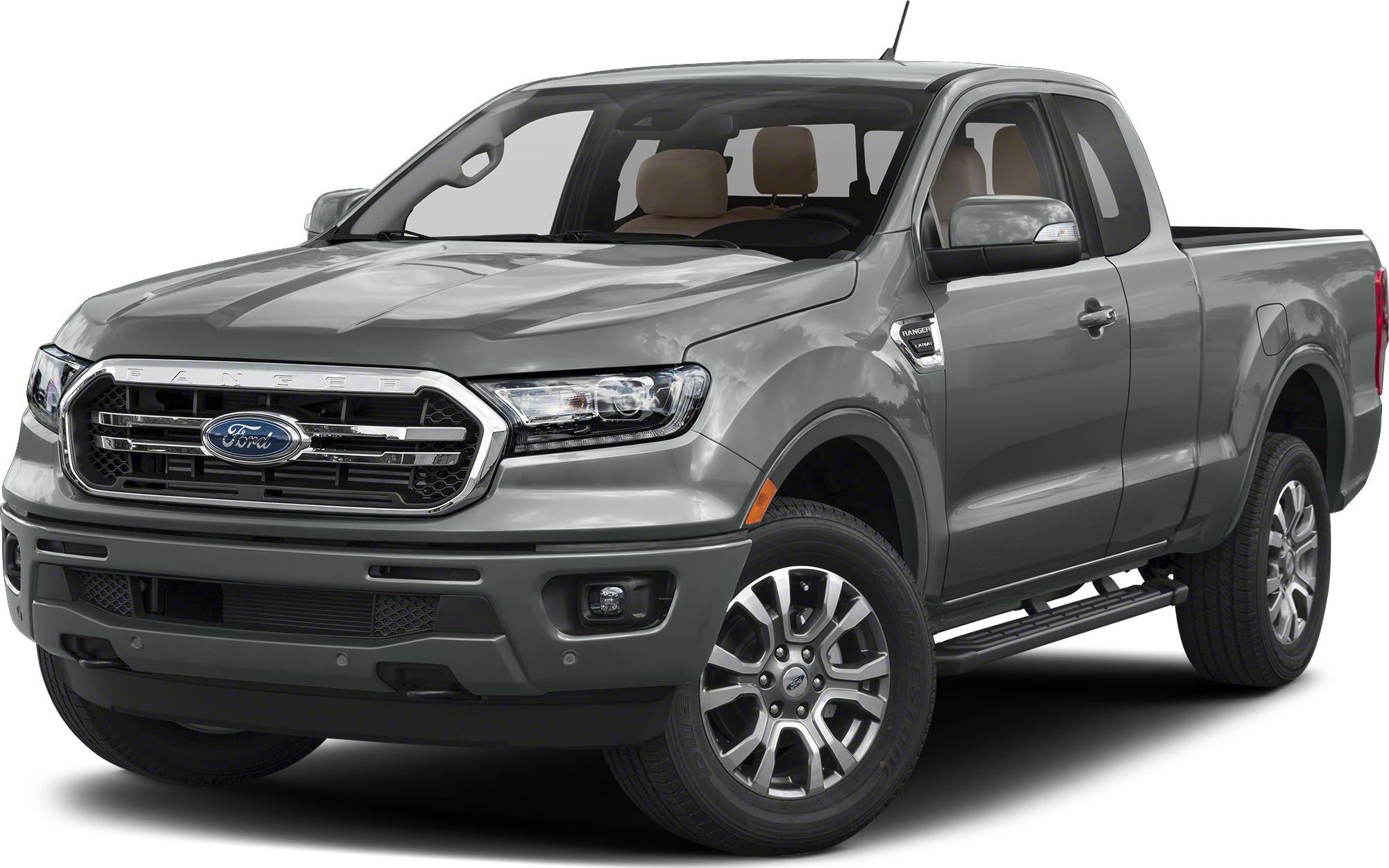 Pickup truck front and side view with single cab and alloy wheels