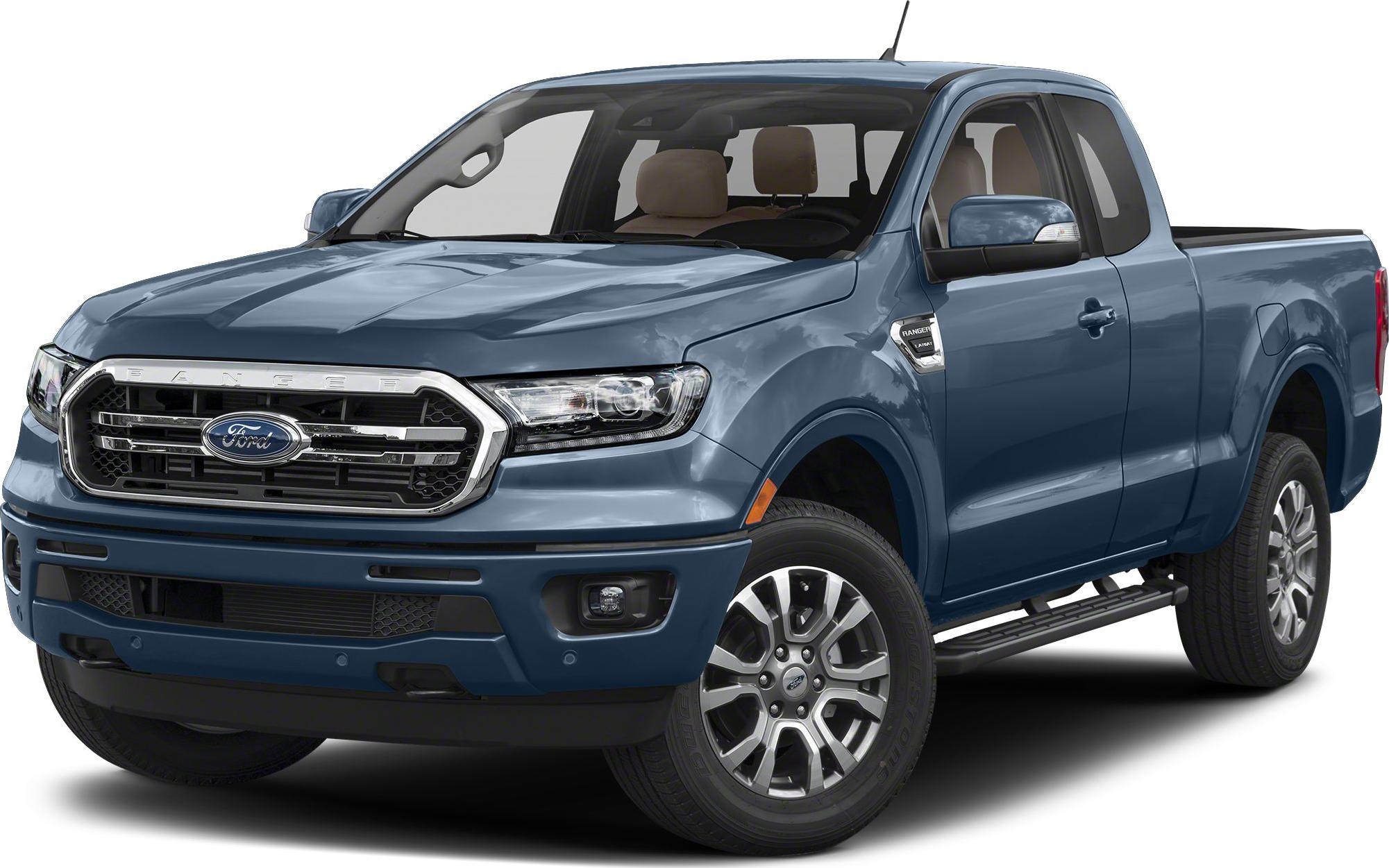 Extra Cab pickup front-side view with grille and alloy wheels