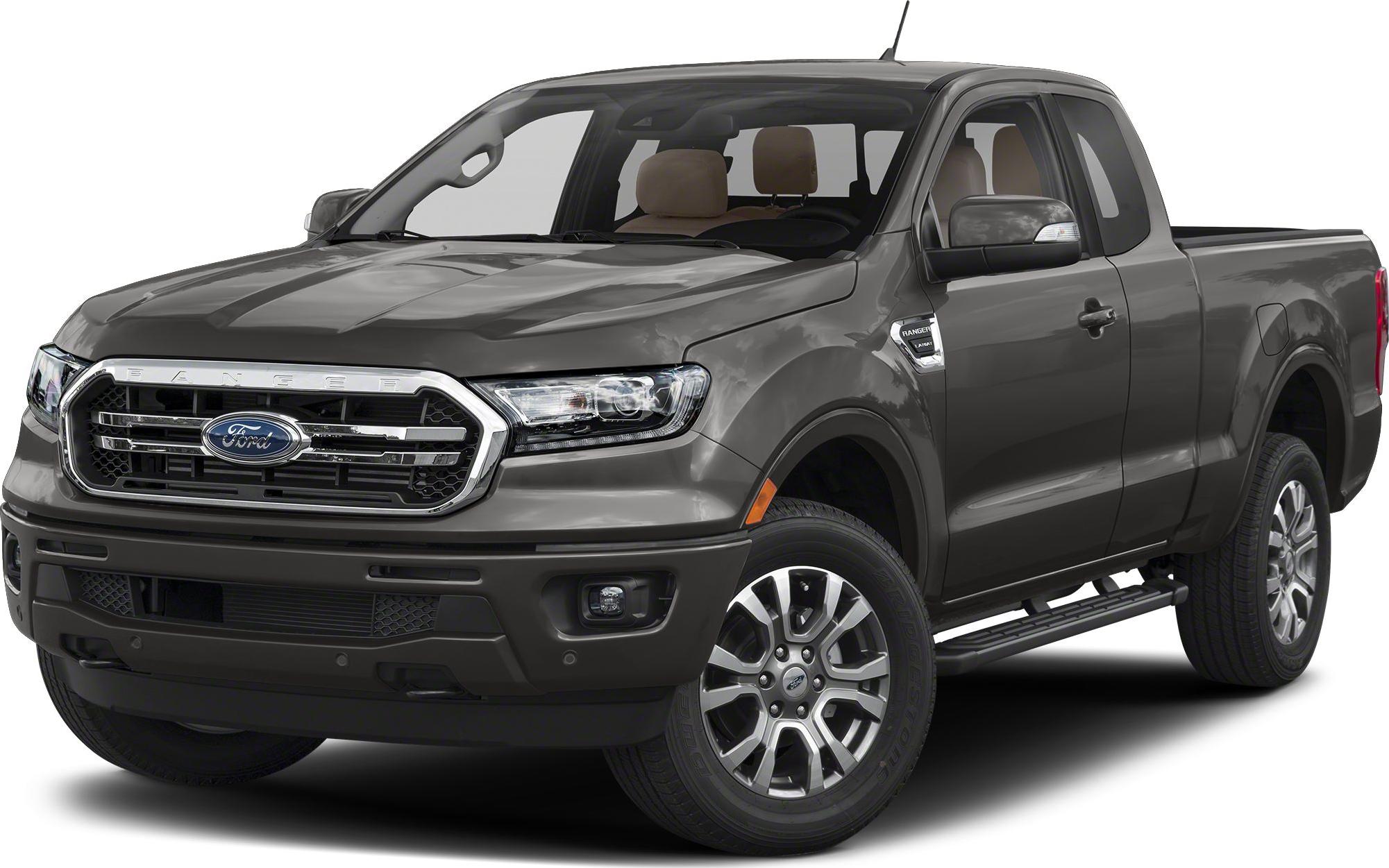 Front angle view featuring bold grille and side step