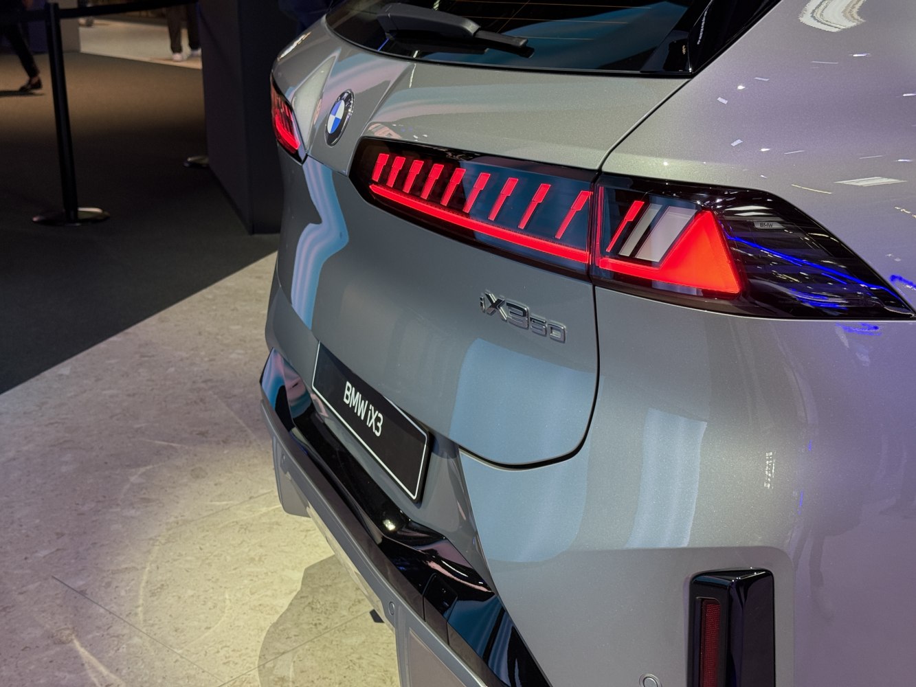 Close-up of rear lights and badge design with modern styling