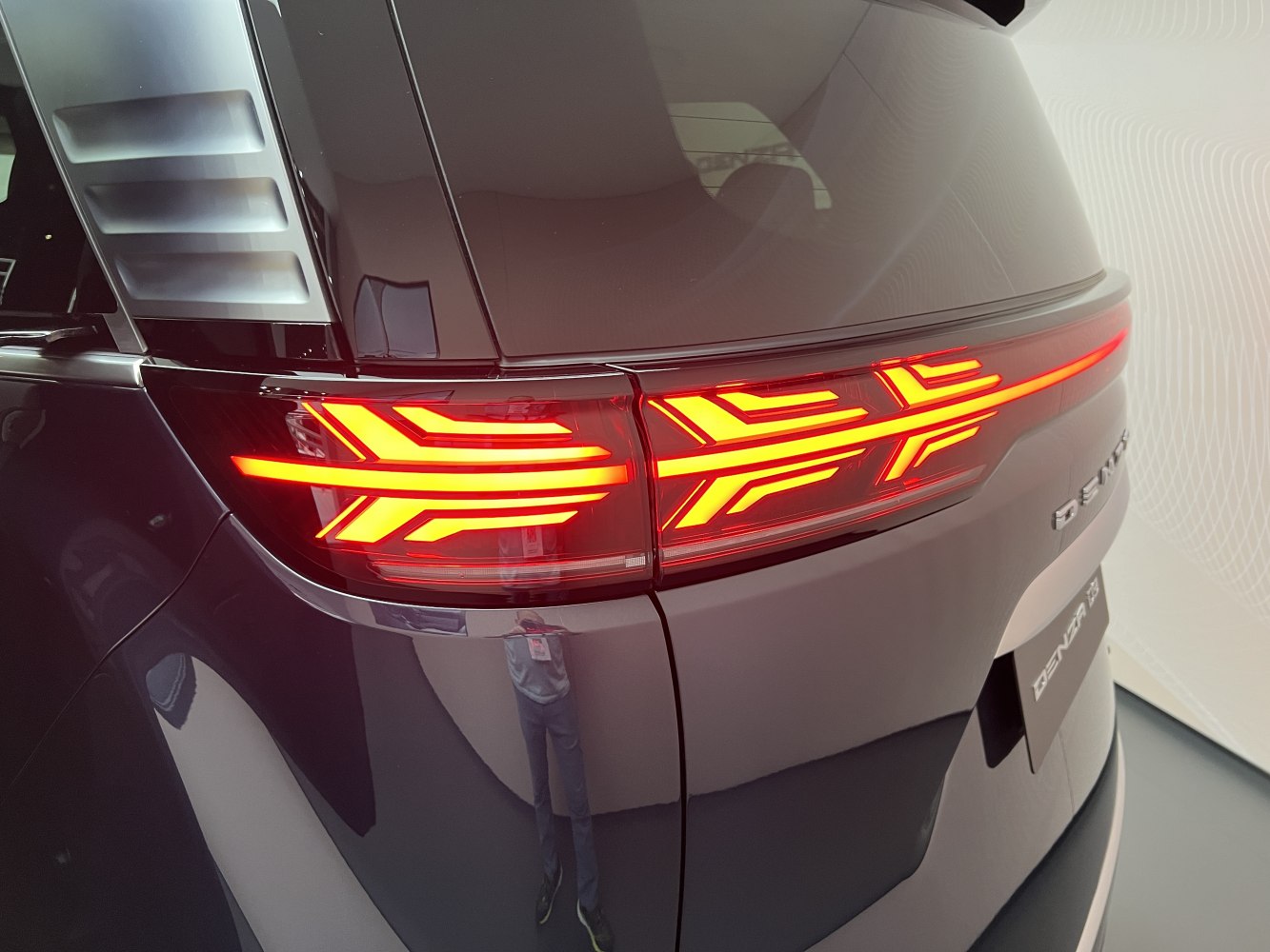 Rear LED taillights with bold, modern light patterns