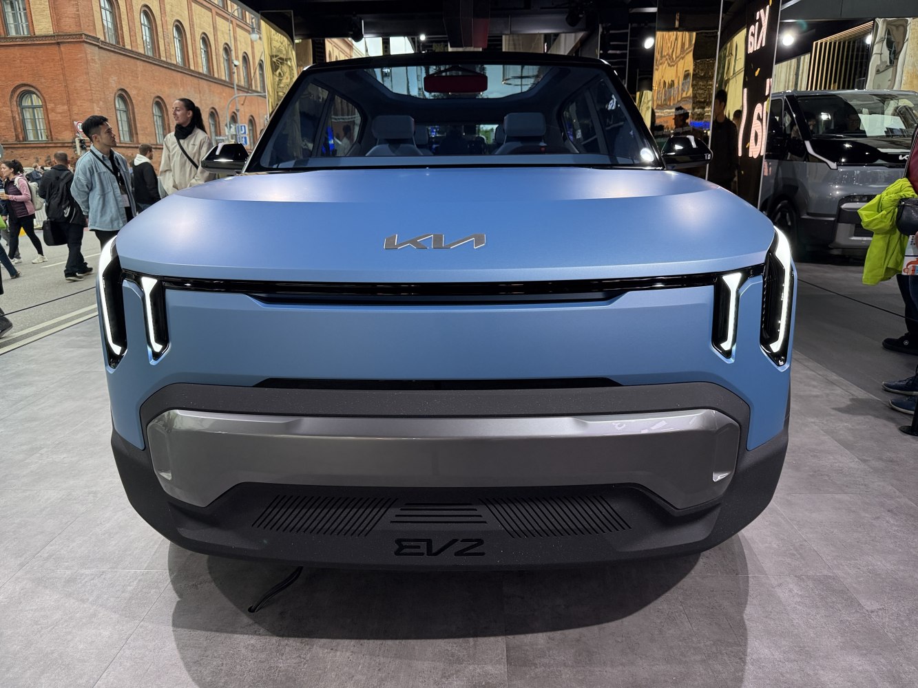 Futuristic front LED light design with sleek aerodynamic shape