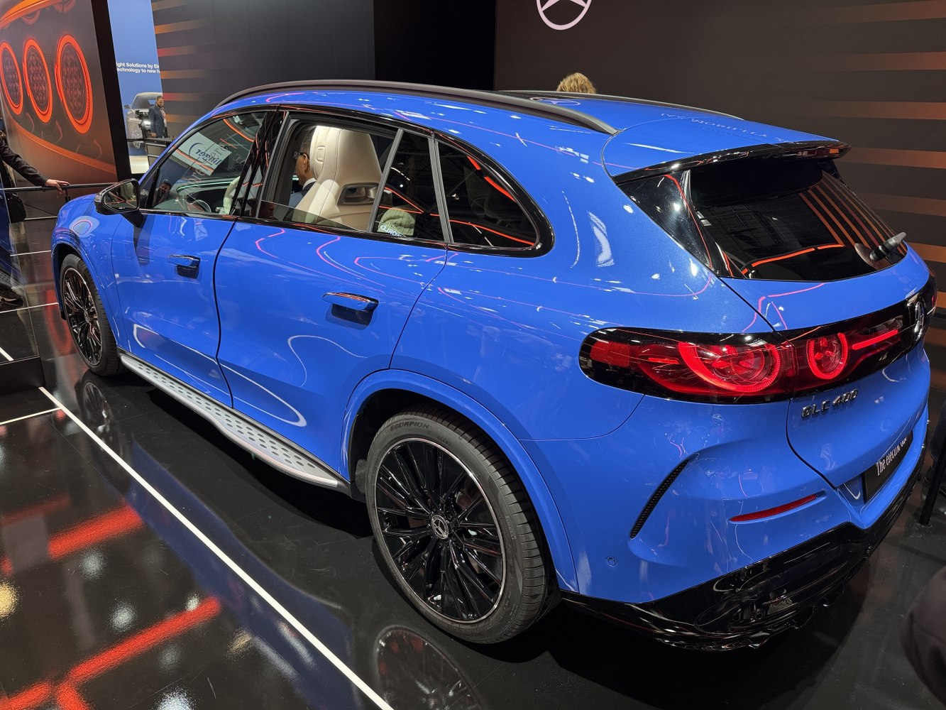 Rear side view with LED taillights and black alloy wheels