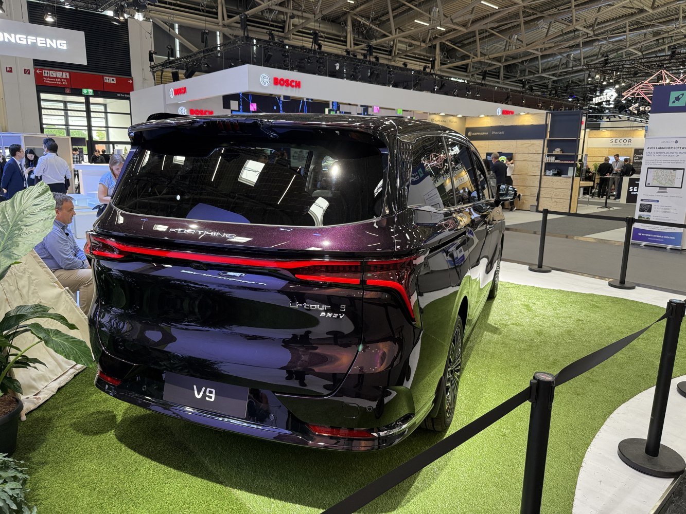 Rear side of vehicle showing LED tail light and sleek design