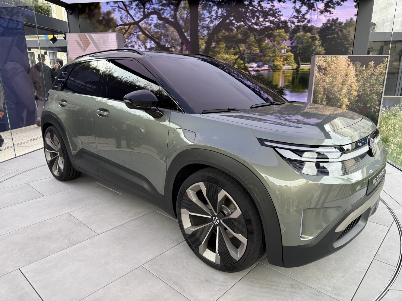 Aerodynamic SUV with modern LED headlights and unique alloy wheels