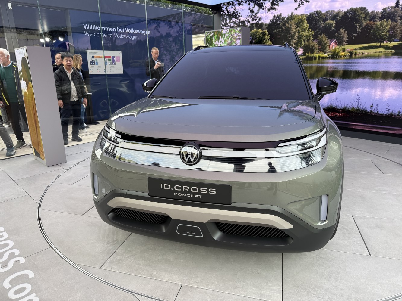 Futuristic front design with LED headlights and air intakes