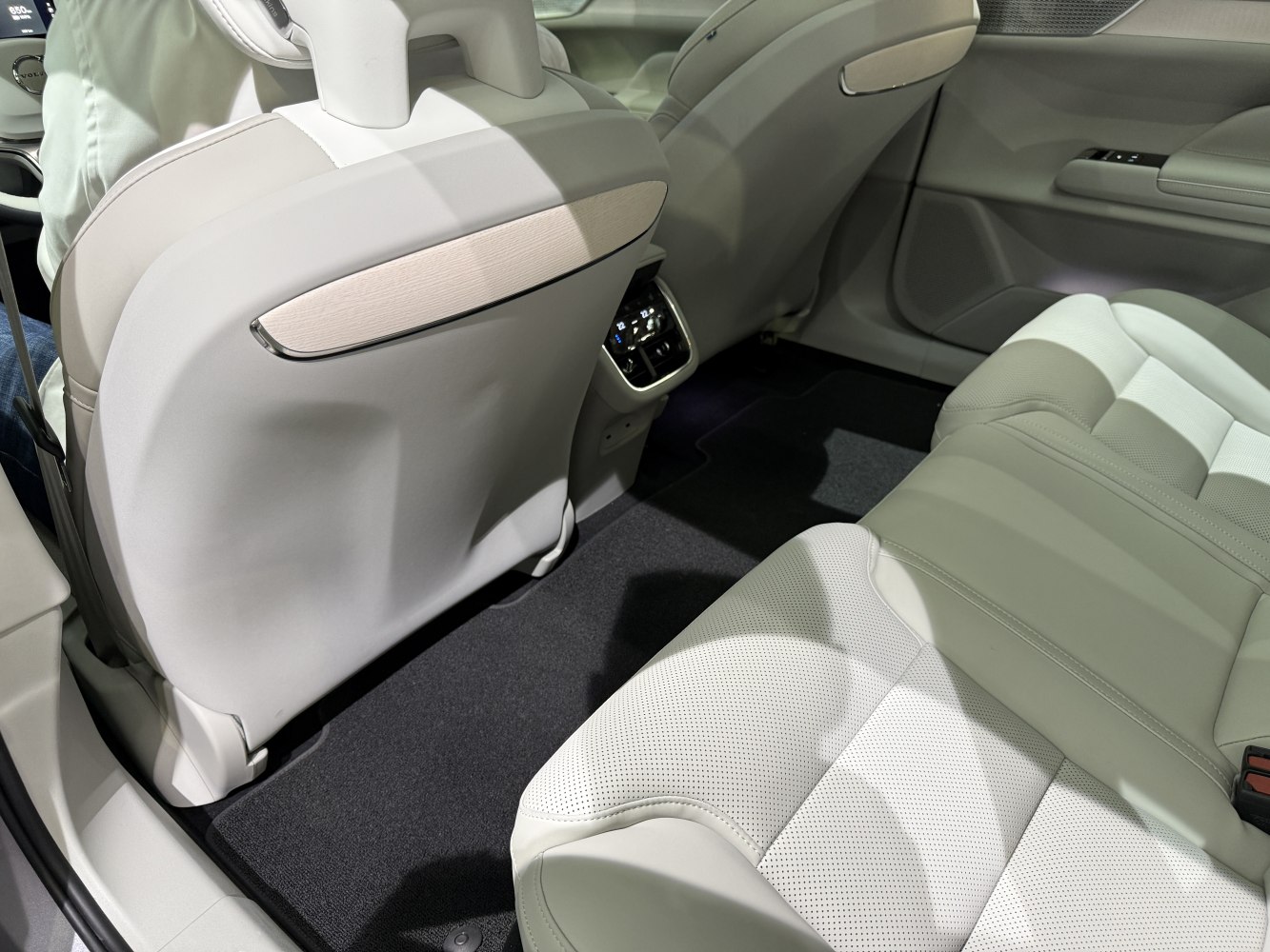 Rear luxurious seating and advanced climate control panel