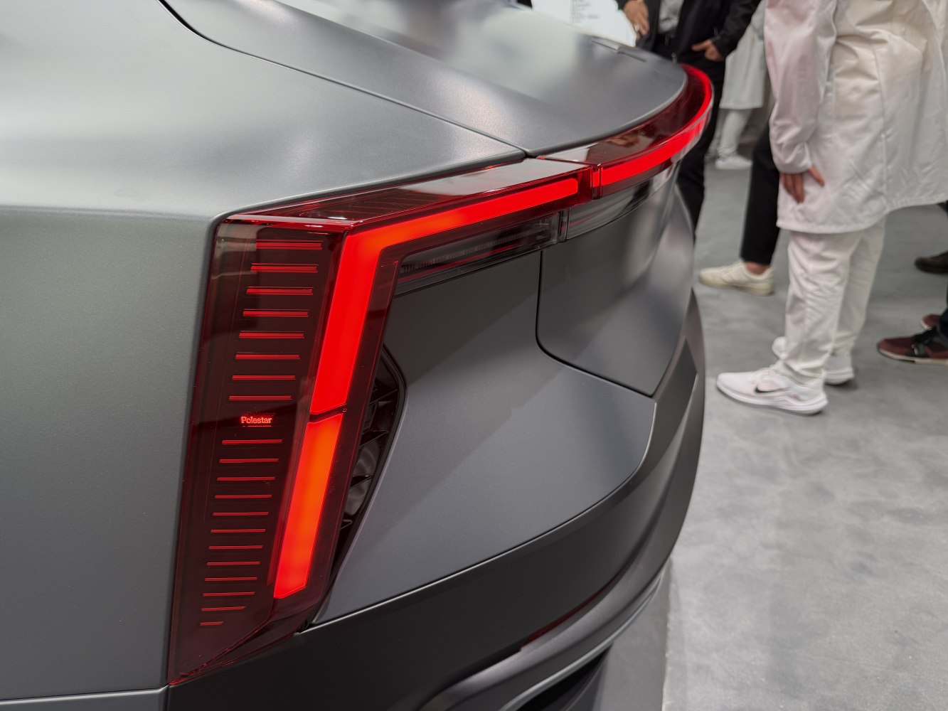 Close-up of modern rear LED taillight design