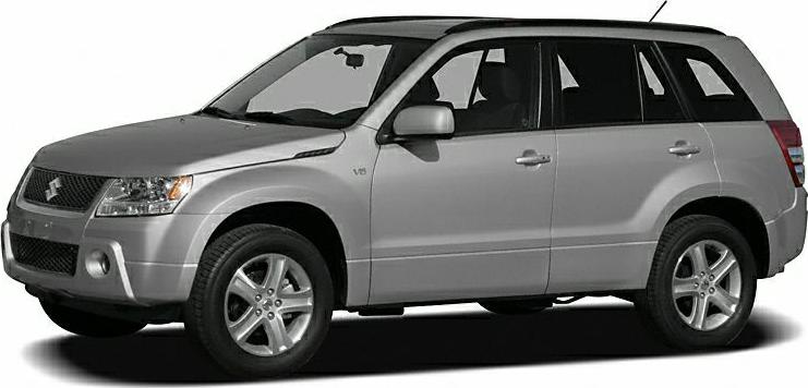 Side profile of a silver 5-door SUV with alloy wheels and roof rails