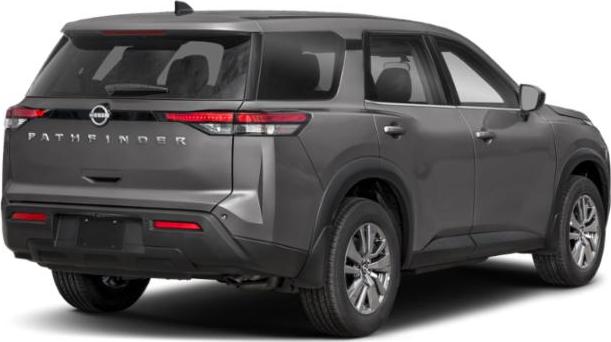 Rear view of modern SUV with distinctive tail lights and spacious body