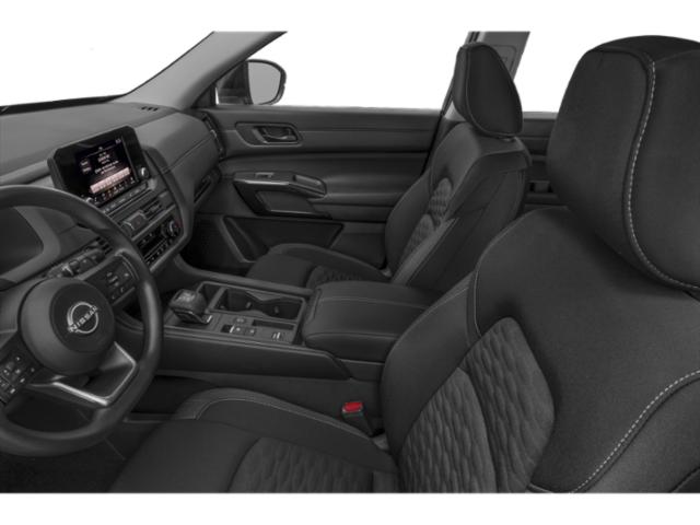 Modern SUV interior with advanced dashboard and front seats