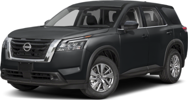 SUV with bold front grille and angular LED headlights