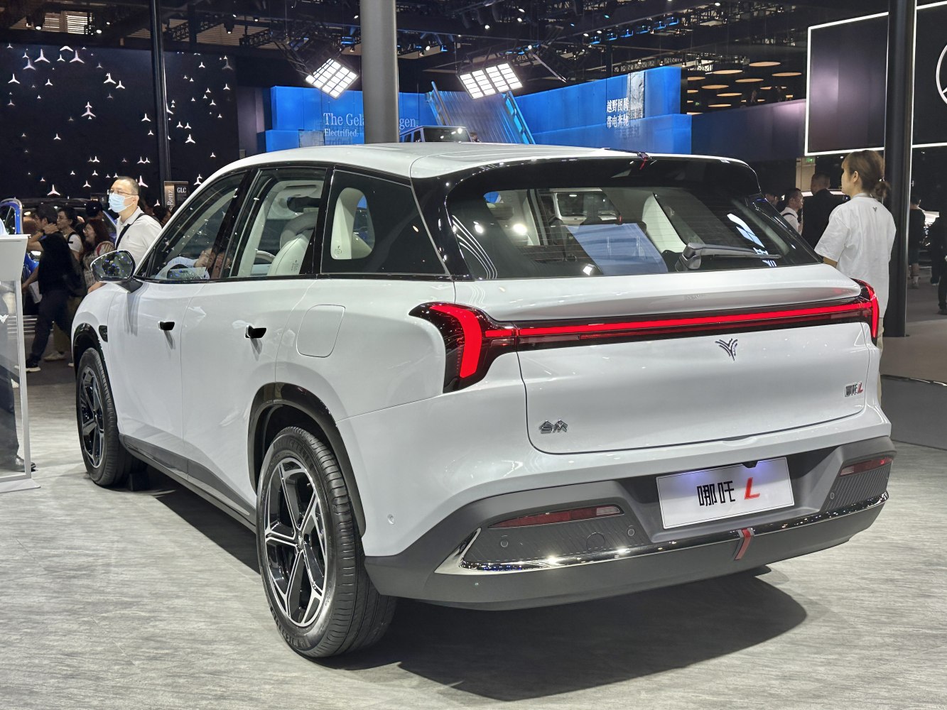 Modern SUV rear with continuous LED tail light and sleek rear window styling