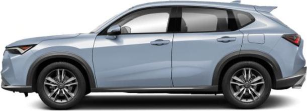 Side profile of a modern SUV with sleek lines and aerodynamic shape