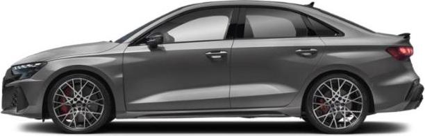 Sleek side profile with distinctive alloy wheels and aerodynamic body lines.