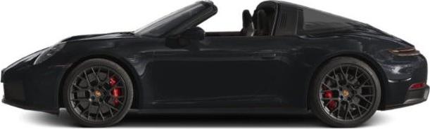 Convertible side profile with distinctive Targa roof and black alloy wheels