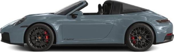 Side profile of 2024 Targa model with retractable roof and Targa bar.