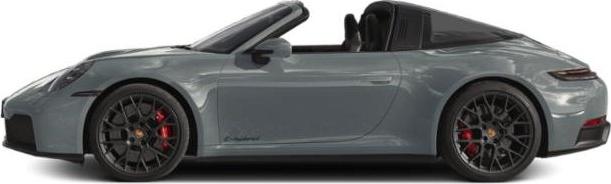 Convertible Targa roof and black alloy wheels in side profile