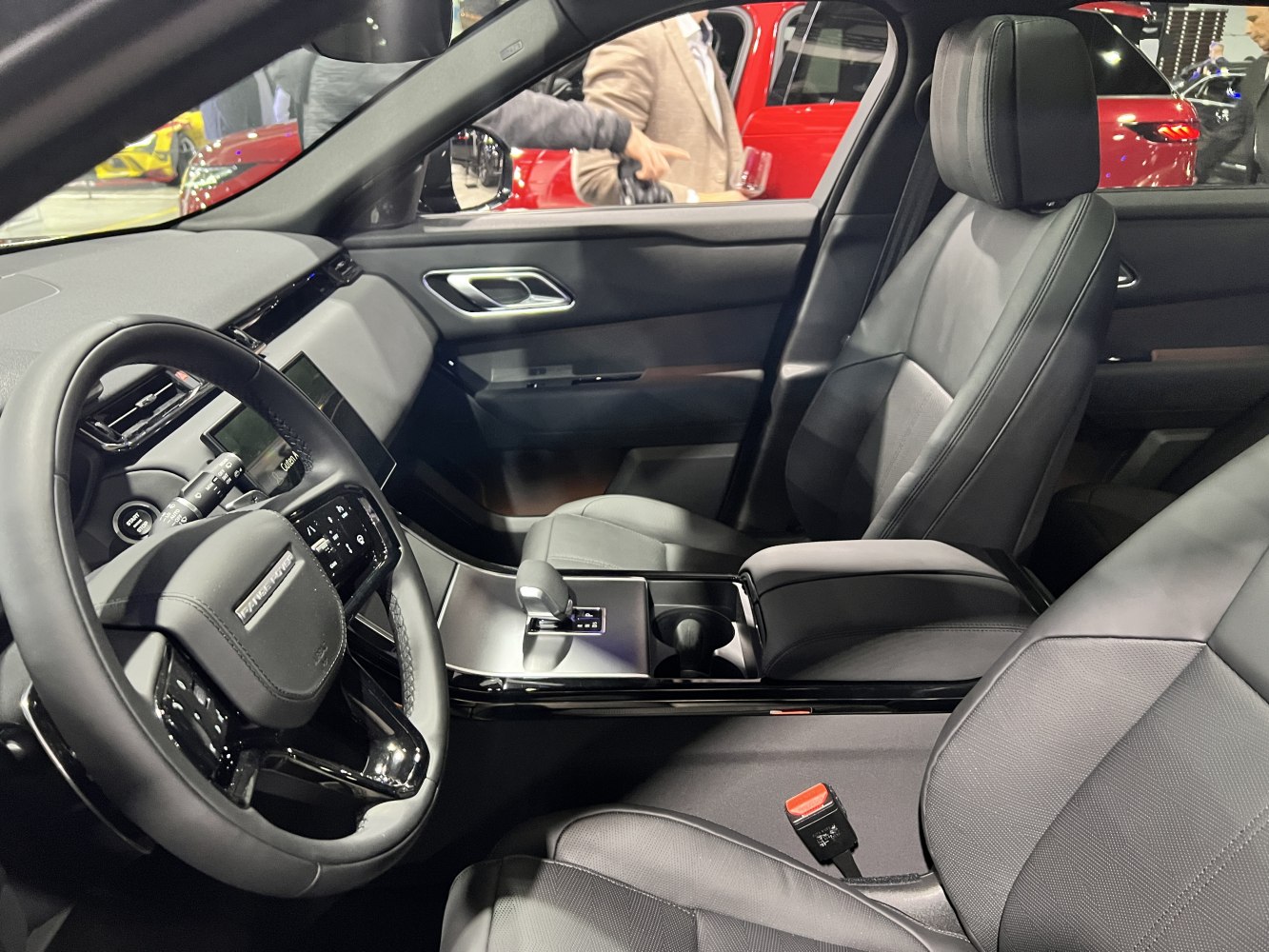 Modern luxury interior with premium seats and advanced dashboard controls