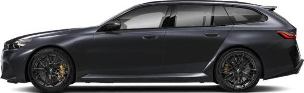 Black touring wagon with aerodynamic profile and sporty alloy wheels