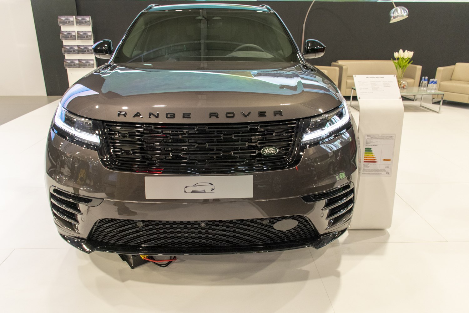 Front view featuring LED headlights and distinctive grille design