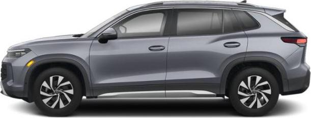 Side profile of a sleek mid-size SUV with aerodynamic design and modern styling.