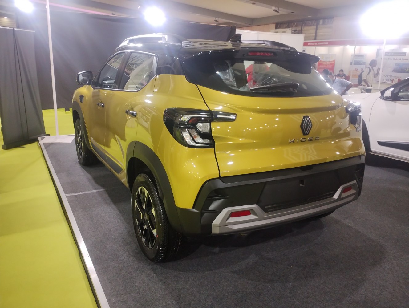 Rear design and taillights of a modern compact SUV with dual-tone roof.