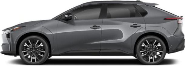 Sleek side view of electric SUV with aerodynamic design and alloy wheels