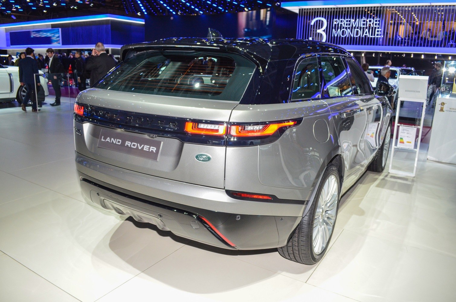 Rear view and LED tail lights of a modern luxury SUV